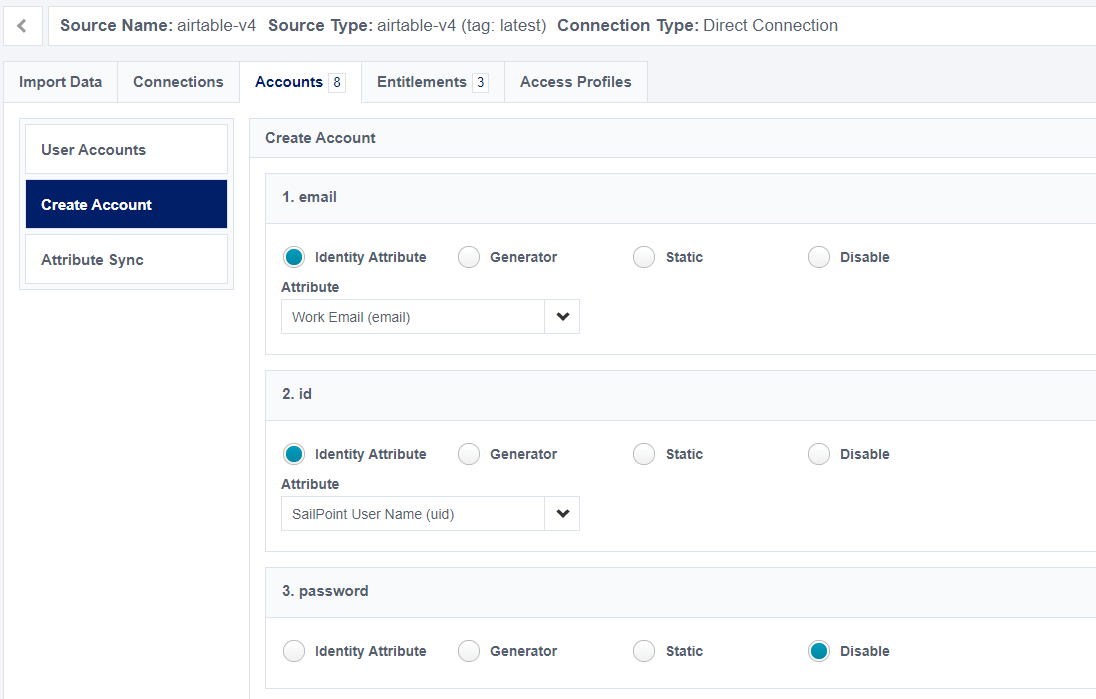 Account Create