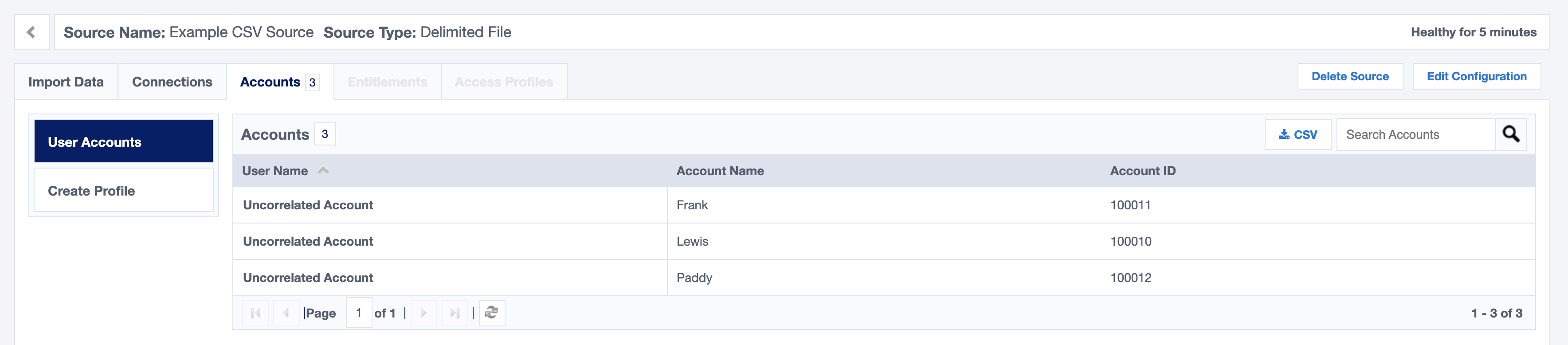 Account Summary